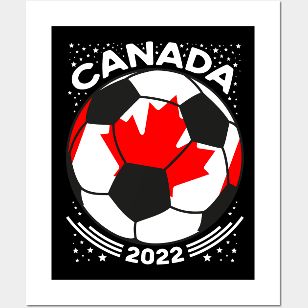 Canada Flag Soccer Football Team Wall Art by mcoshop